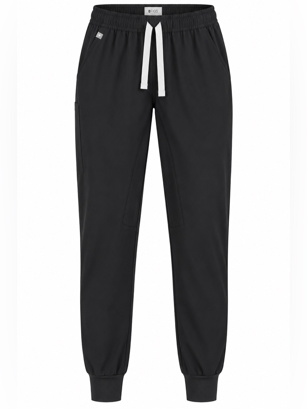 FIGS Technical Collection Large Tall Black Elastic Waist Jogger Pants Healthcare